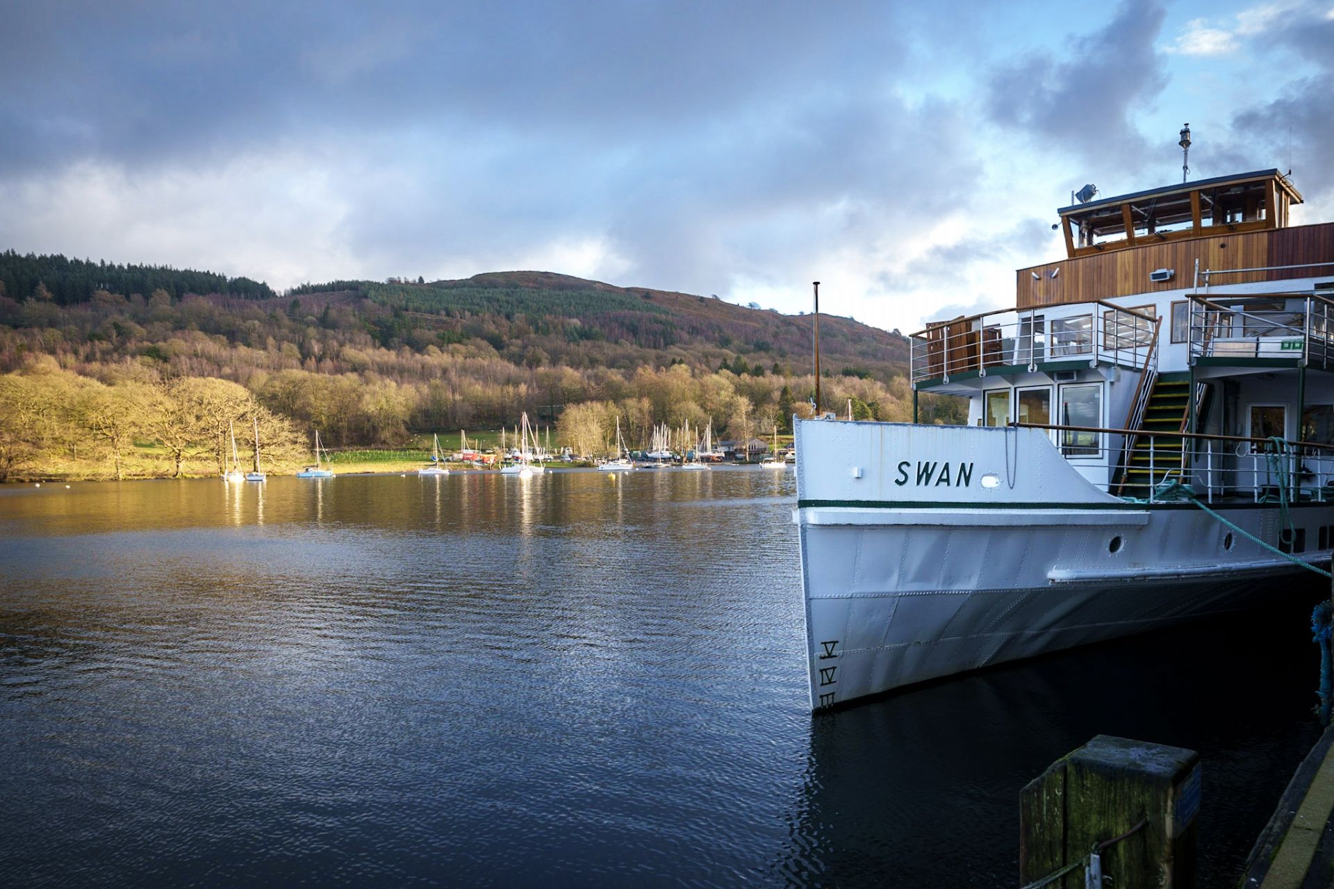 Gondola on Coniston Water. Book your next holiday cottage in Coniston